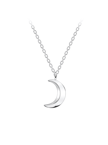 Alexander York Kette mit Anhänger MOON in 925 Sterling Silber, 2-tlg.