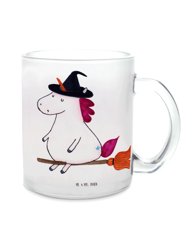 Mr. & Mrs. Panda Glas Einhorn Hexe ohne Spruch in Transparent