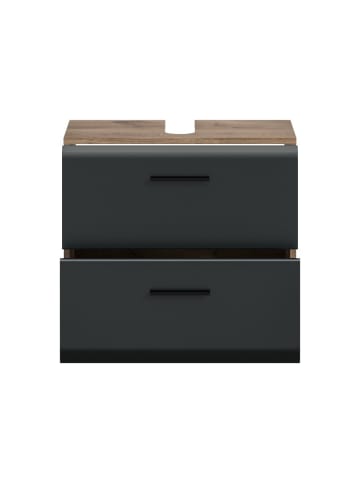 ebuy24 Waschbeckenunterschrank Ice Schwarz 60 x 30 cm