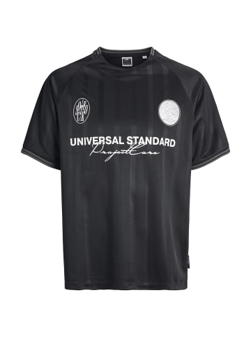 JACK & JONES Junior T-Shirt 'Cover Retro Football' in schwarz