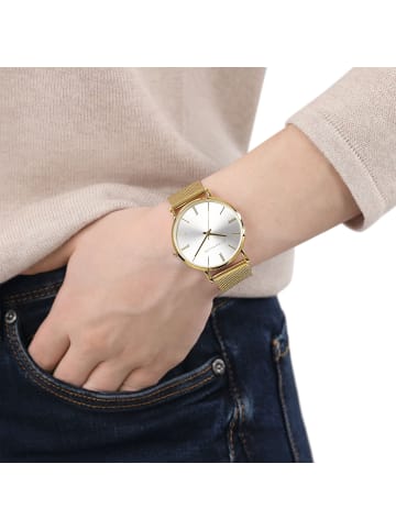 Tom Tailor Quarzuhr Alloy/Edelstahl, IP silber in Gold