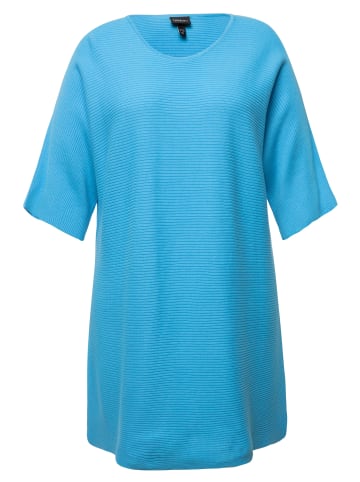 Ulla Popken Oversized-Pullover in opalblau