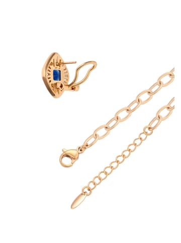 faina Women Jewelry Set in rose gold navy