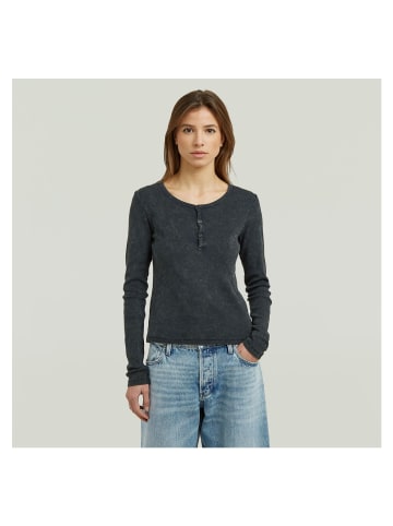 G-Star Raw Langarmshirt in dk legion blue gd