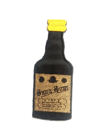 Catch the Patch Sangsom Thai WhiskeyApplikation Bügelbild inSchwarz