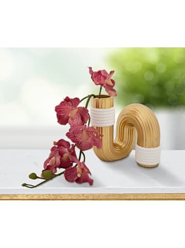 Mauro Ferretti Dekovase aus Polyresin in Gold, 13 cm