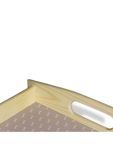 Mr. & Mrs. Panda Sofa Tablett Hund Blume ohne Spruch in Hundeglück