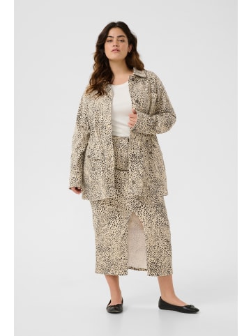 KAFFE curve Jeansjacke KClisia in Abstract Leopard