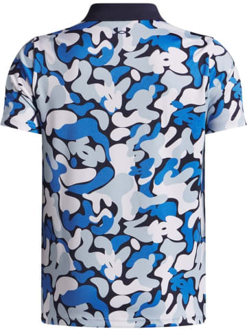 Under Armour Polo "Matchplay Printed Poloshirt" in Blau