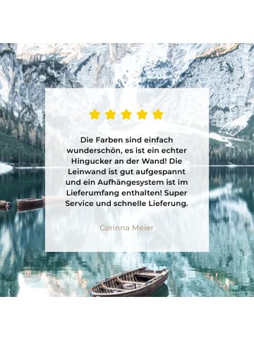 MuchoWow Leinwand bilder Bergsee (BxH)