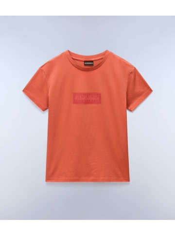 Napapijri T-Shirt "S-Box Logo Ss 1" in Orange