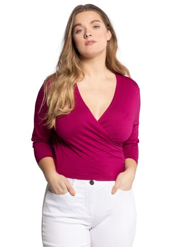 Ulla Popken Shirtjacke in magnolienrot