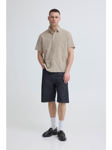 BLEND Kurzarmhemd BHAvan in Beige