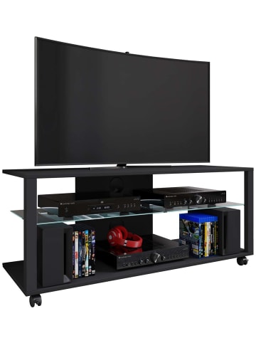 ebuy24 TV Tisch LindasL 1 Schwarz 115 x 41 cm