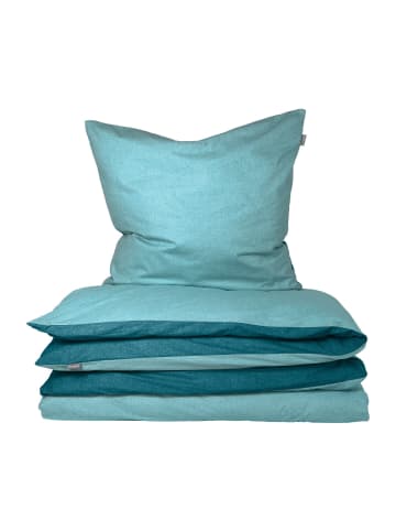 Schiesser Bettwäscheset Doubleface 2teilig in Türkis