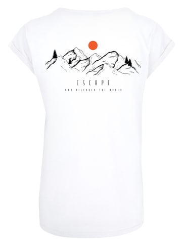 F4NT4STIC Extended Shoulder T-Shirt Discover the world in weiß