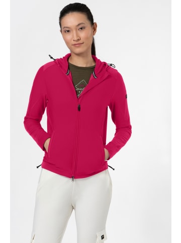 super.natural Merino Sweatjacke in pink