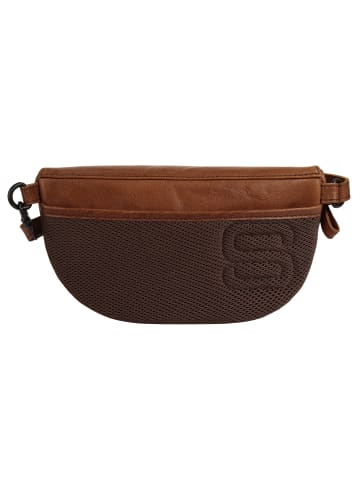 SPIKES & SPARROW Gürteltasche WAIST BAG echt Leder in cognac