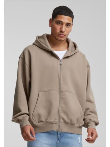 DEF Hoodie "Zip Hoody" in Braun