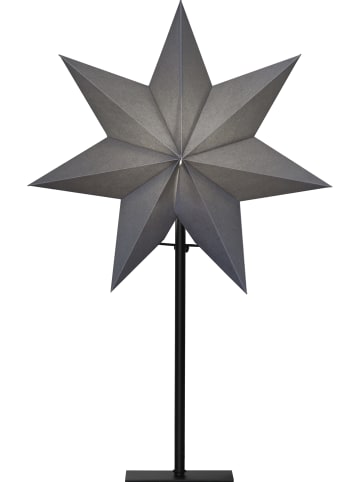 STAR Trading Tischleuchte Stern Ozen, klein, grau, 55cm in Silber