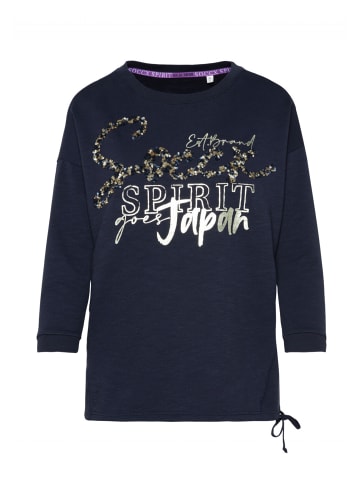 soccx Pullover 'Konnichiwa' in dunkelblau