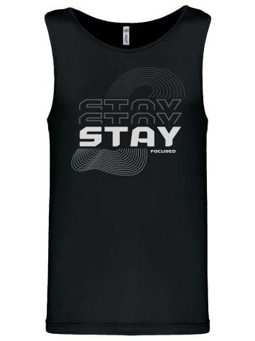 F4NT4STIC Tanktop Sports Stay Focused Tanktop in schwarz