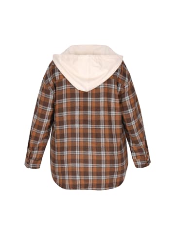 ROCKEASY Plus Size Jacket in Brown