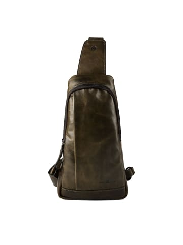 Greenburry Newport Umhängetasche Leder 33 cm british green