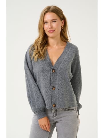Cream Strickjacke CRHoliday Straight fit in Asphalt Melange