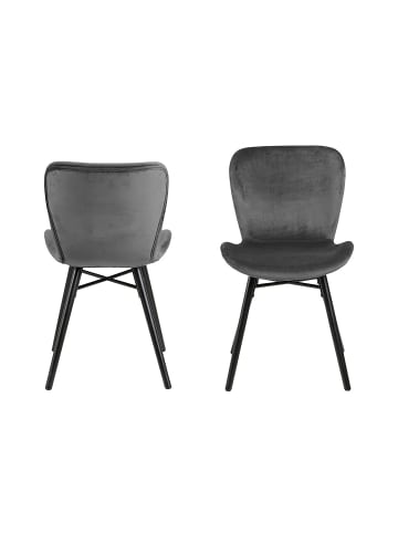 ebuy24 Esszimmerstuhl Batilda Grau 2er Set
