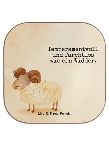 Mr. & Mrs. Panda Tischuntersetzer Sternzeichen Widder Design mit... in Weiß