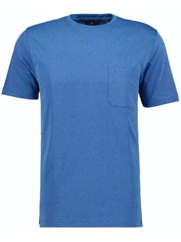 Ragman Softknit T-Shirt Rundhals in Blau