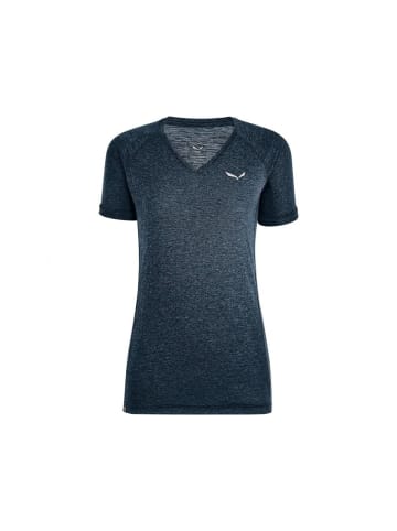 Salewa Rundhals T-Shirt in blau