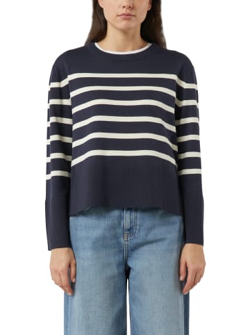 comma Pullover in marine ecru - 0003