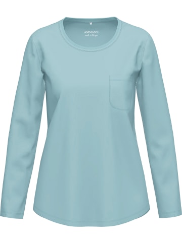 Ammann Langarmshirt in eisblau