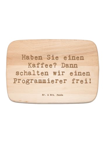 Mr. & Mrs. Panda Schneidebrett Spruch Programmierer Kaffeezeit m... in Transparent