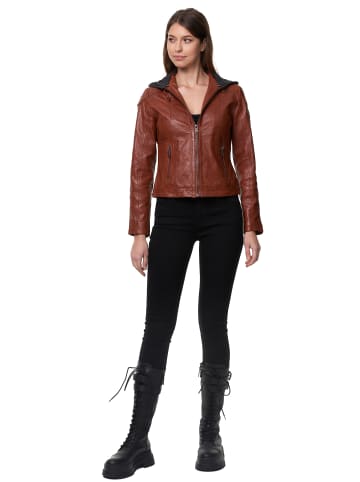Tazzio Lederjacke "F503" - in Cognac
