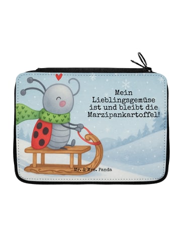 Mr. & Mrs. Panda Schulmäppchen Smörle Rodeln Design mit Spruch in Weiß