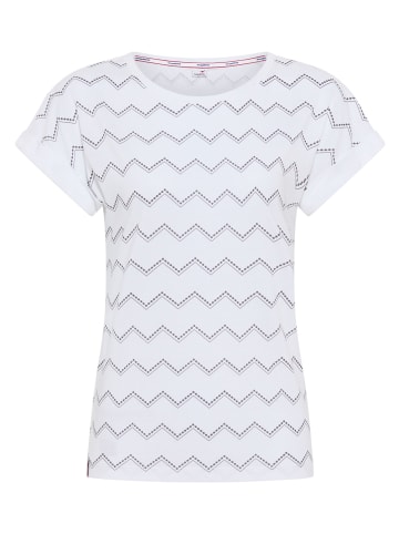 Kangaroos Kurzarmshirt in white- anthracit