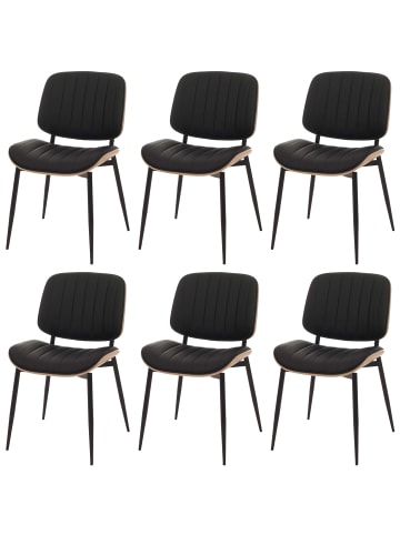 MCW 6er-Set Esszimmerstuhl O44, Natur, weiß