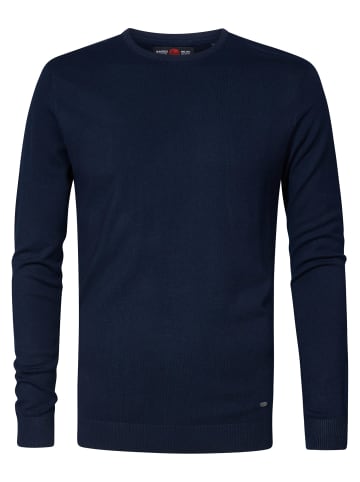 Petrol Industries Essential Crewneck Strick in Blau