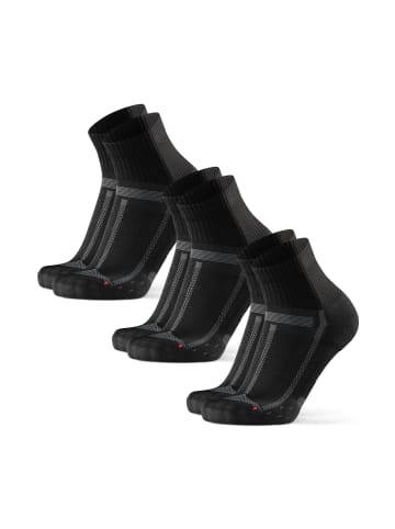 DANISH ENDURANCE Socken Long Distance Quarter in Black/Grey