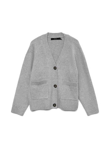 Vero Moda Strickjacke in Light Grey Melange