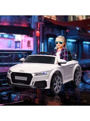 HOMCOM 12V Audi TT RS Kinderauto Weiß