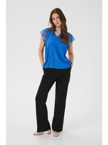 Cream Kurzarm-Bluse CRNola Straight fit in Galaxy Blue