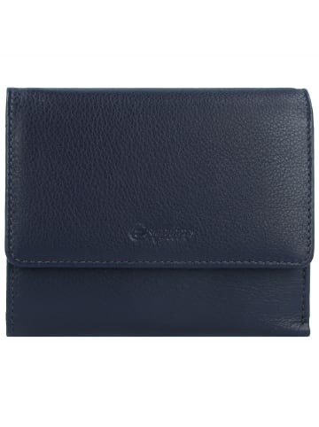 Esquire Viktoria Geldbörse RFID Leder 12 cm navy