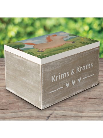 Mr. & Mrs. Panda Aufbewahrungsbox Pferd Springen Design ohne Spruch in Weiß