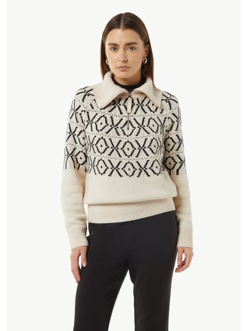 comma CI Strickpullover langarm in Creme