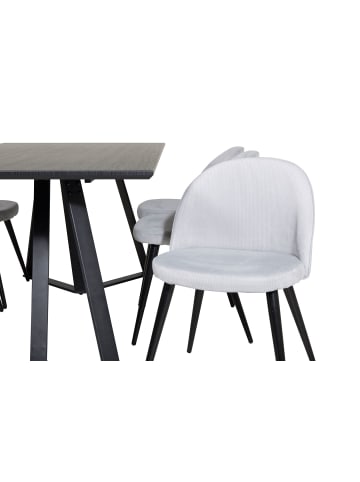 ebuy24 Essgruppe Marina 23 (7-teilig) Grau 90 x 180 cm