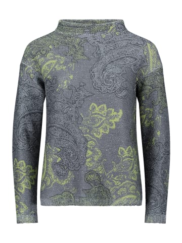 Betty Barclay Strickpullover mit Pailletten in Grau/Grün